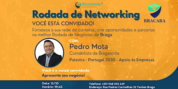 Networking + Palestra: Portugal 2030 - Apoio às Empresas