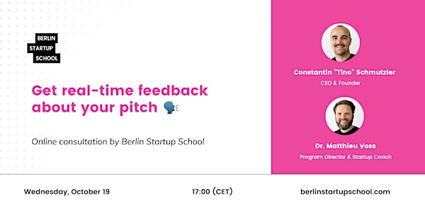 Get real-time feedback about your pitch from a CEO & Startup Coach 