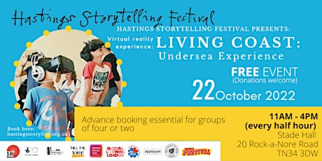 Hastings Storytelling Festival: The Living Coast: Undersea Experience primary image