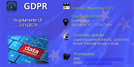 Immagine principale di GDPR 2016/679 :: Regolamento Europeo Privacy  