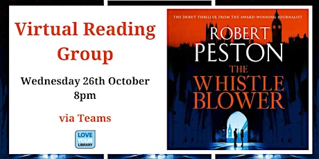 Virtual Reading Group - The Whistleblower by Robert Peston primary image