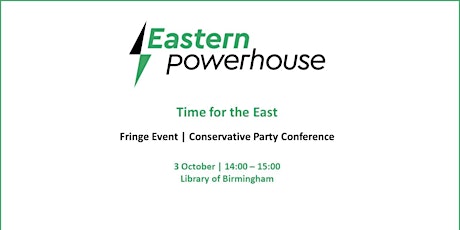 Image principale de Time for the East | Eastern Powerhouse Event