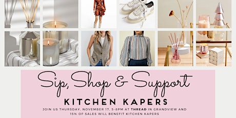 Sip Shop & Support Kitchen Kapers