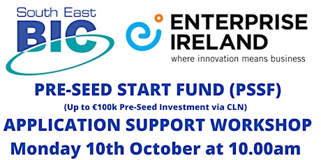 Enterprise Ireland's new Pre-Seed Start Fund Information Workshop primary image