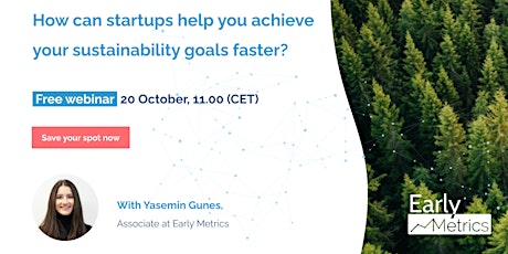 Image principale de How can startups help you achieve your sustainability goals faster?