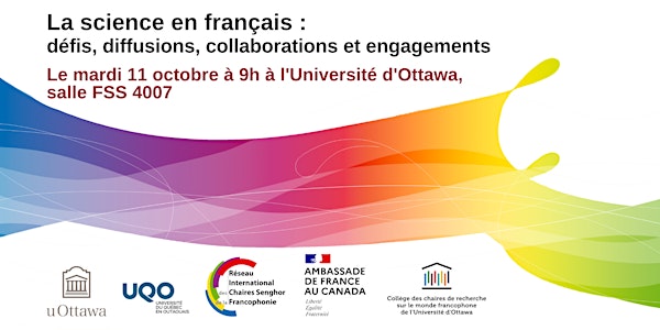 Première conférence scientifique du RICSF à l'Université d'Ottawa