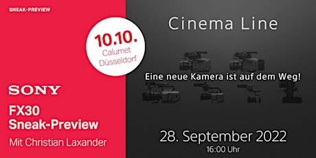 Sony Sneak-Preview der Cinema Line FX30 in Düsseldorf