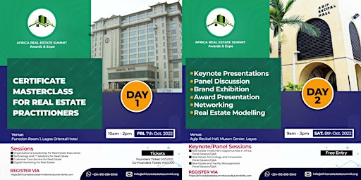 Africa Real Estate Summit, Awards & Expo