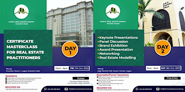 Africa Real Estate Summit, Awards & Expo