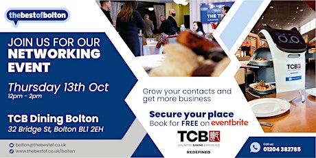 thebestofbolton Networking @ TCB Dining Bolton