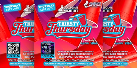COLLEGIATE WEEKEND PRE-PARTY @ MUNCHIES  | THIRSTY THURSDAYS COLLEGE NIGHT