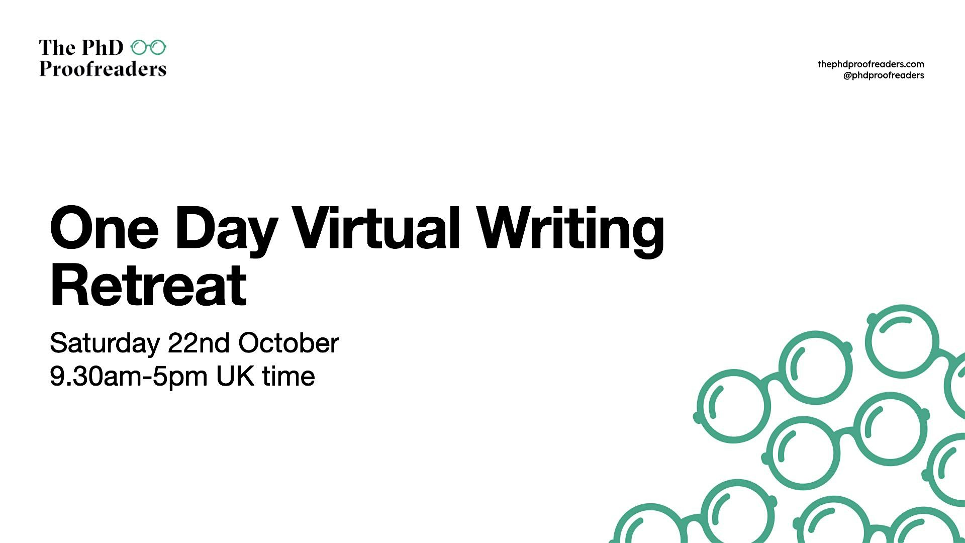 One Day Virtual PhD Writing Retreat – October 2022