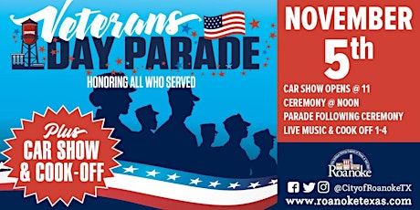 City of Roanoke Vendor Application- Veterans Day Parade and Car Show
