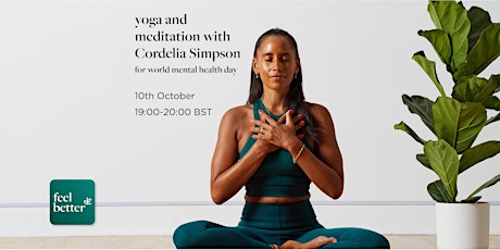 Live yoga and meditation with Cordelia Simpson