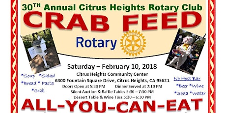 2018 Citrus Heights Rotary Crab Feed primary image