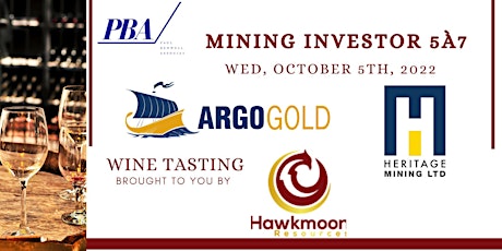 PBA Xplor Mining  Investor 5à7 - Wine Tasting Event