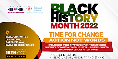 Black History Month 2022: Time For Change, Action Not Words
