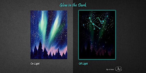 Sip and Paint (Glow in the Dark): Northern Light View (2pm Sat)
