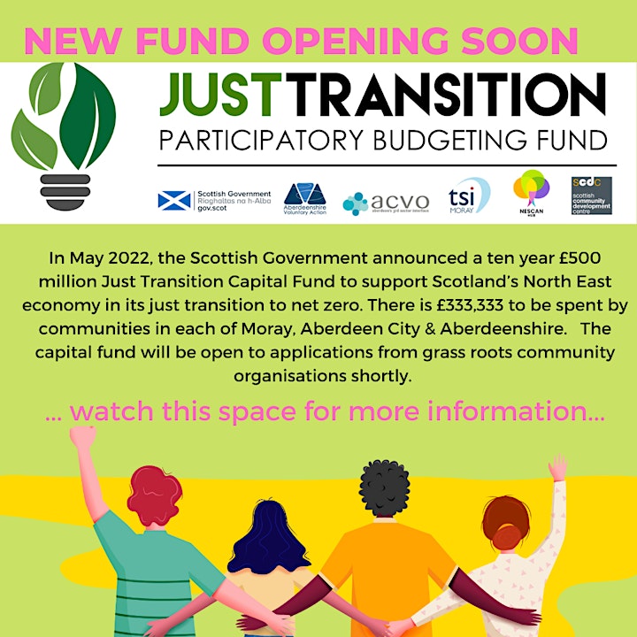 Just Transition Participatory Budgeting Fund 2022 - Learn about applying! image