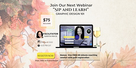 Sip and Learn:  Graphic Design 101