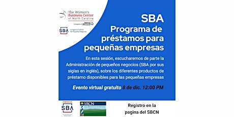 Programa de préstamos de la SBA para pequeñas empresas primary image