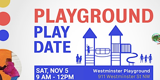 Westminster Playground Play Date - Sat, Nov 5