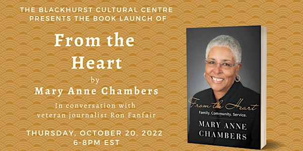 Book Launch of From The Heart by Mary Anne Chambers
