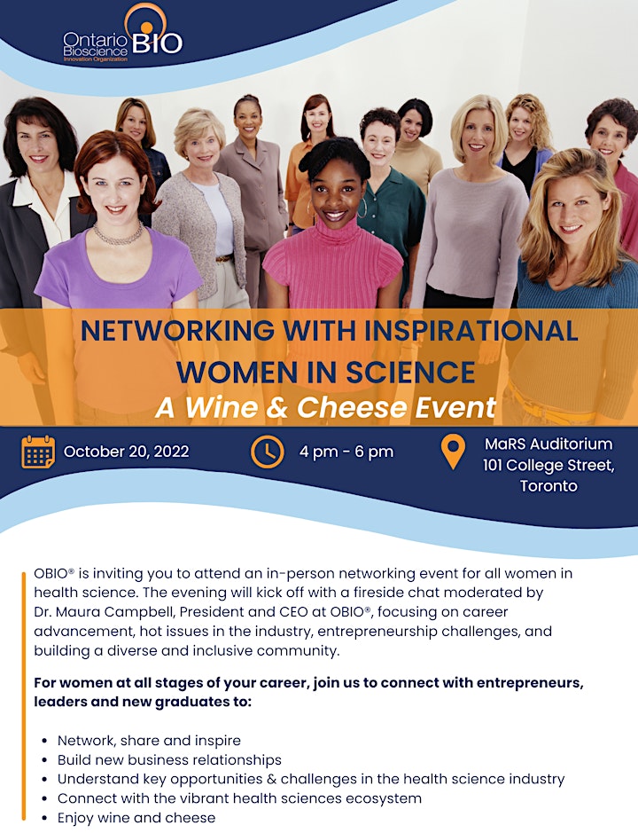Networking with Inspirational Women in Science: A Wine & Cheese Event image