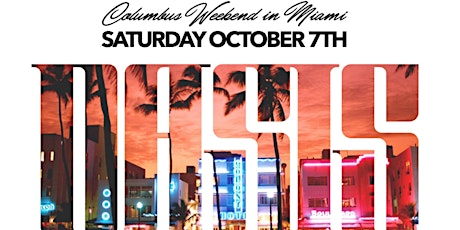 SAT. OCT 7TH | "OASIS" BEACH PARTY primary image
