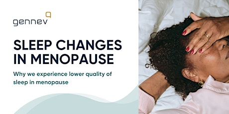 Sleep Changes in Menopause