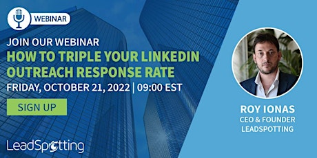 How to 3X your response rate on LinkedIn- expert webinar