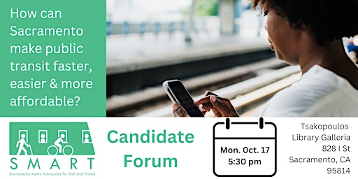 SMART Candidate Forum: Sustainable transit, climate change, land use