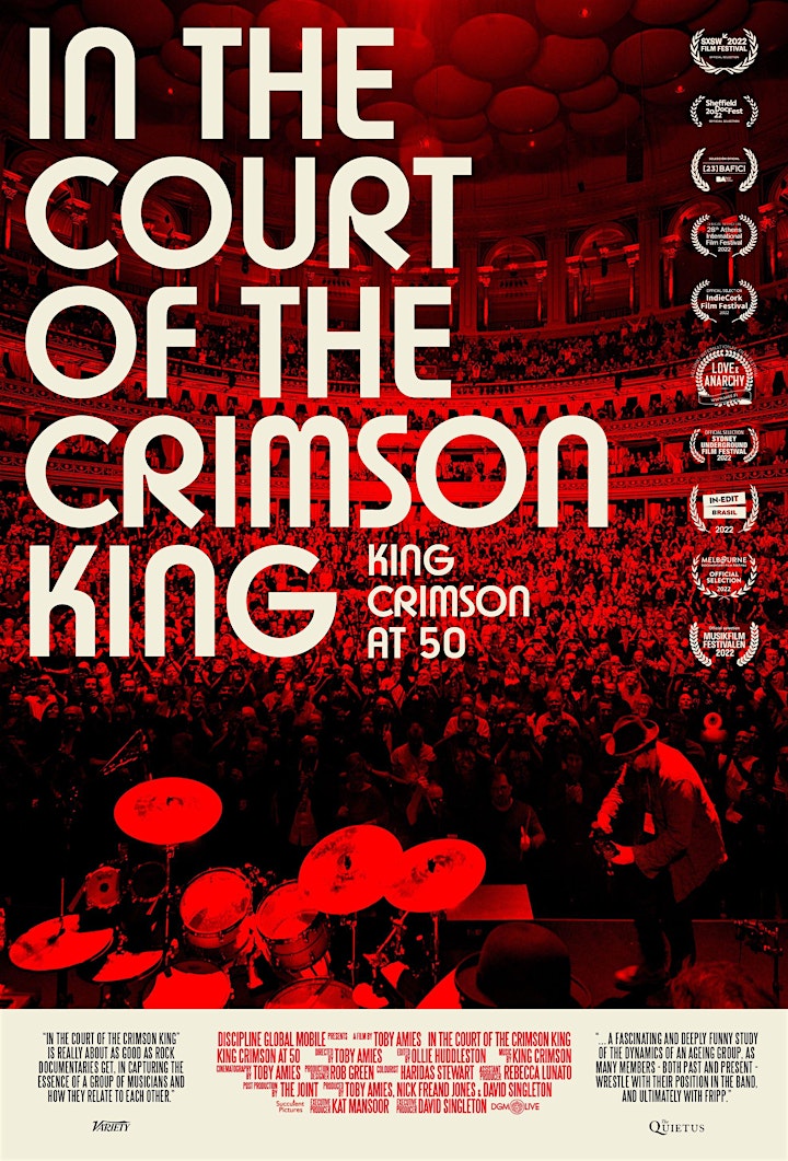 "In the Court of the Crimson King. King Crimson at 50."  (World Premiere) image