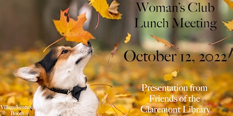 Woman's Club of Claremont October Lunch Meeting