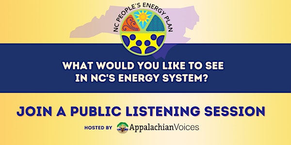 NC People’s Energy Plan Listening Session