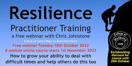 Free Webinar - Resilience Practitioner Training
