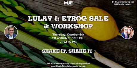 MJE Lulav and Etrog Sale 2022 | Shake Shake Shake!