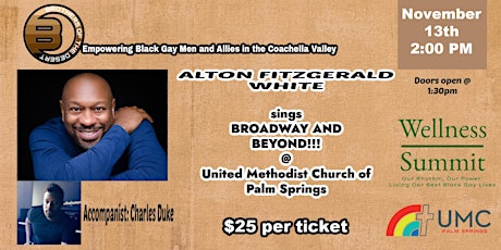 ALTON FITZGERALD WHITE sings BROADWAY AND BEYOND!!!