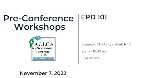 Pre-Conference Workshop: EDP 101