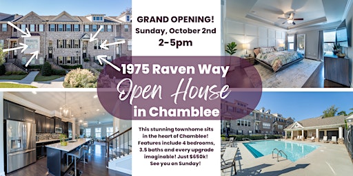 CHAMBLEE GRAND OPENING OPEN HOUSE!
