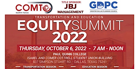 COMTO and GDPC 2022 Transportation & Education Equity Summit