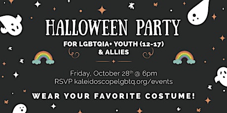 Imagem principal do evento Halloween Party for LGBTQ+ Teens!