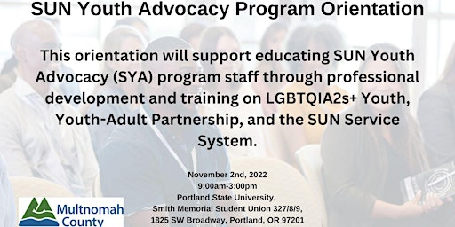 SUN Youth Advocacy Orientation