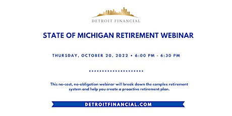 Michigan Public Schools Retirement Webinar - Fall 2022