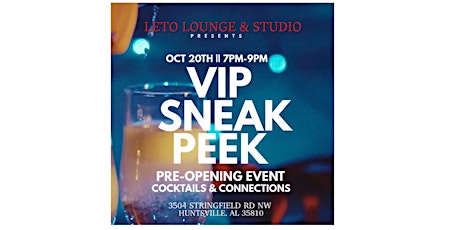 Leto Lounge & Studio VIP Cocktails & Connections primary image
