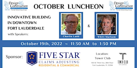 FLDCP October Luncheon - INNOVATIVE BUILDING IN DOWNTOWN FORT LAUDERDALE!