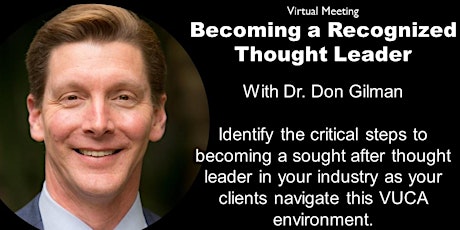 Becoming a Recognized Thought Leader