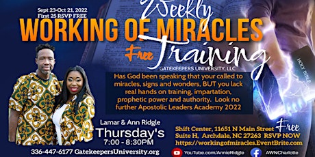 FREE Prophecy Class Online( Working of Miracles) primary image
