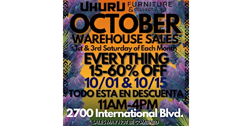 Uhuru Furniture & Collectibles Oakland | Bi-Monthly Warehouse Sale