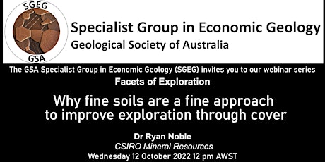 GSA Specialist Group in Economic Geology Facets of Exploration Webinar